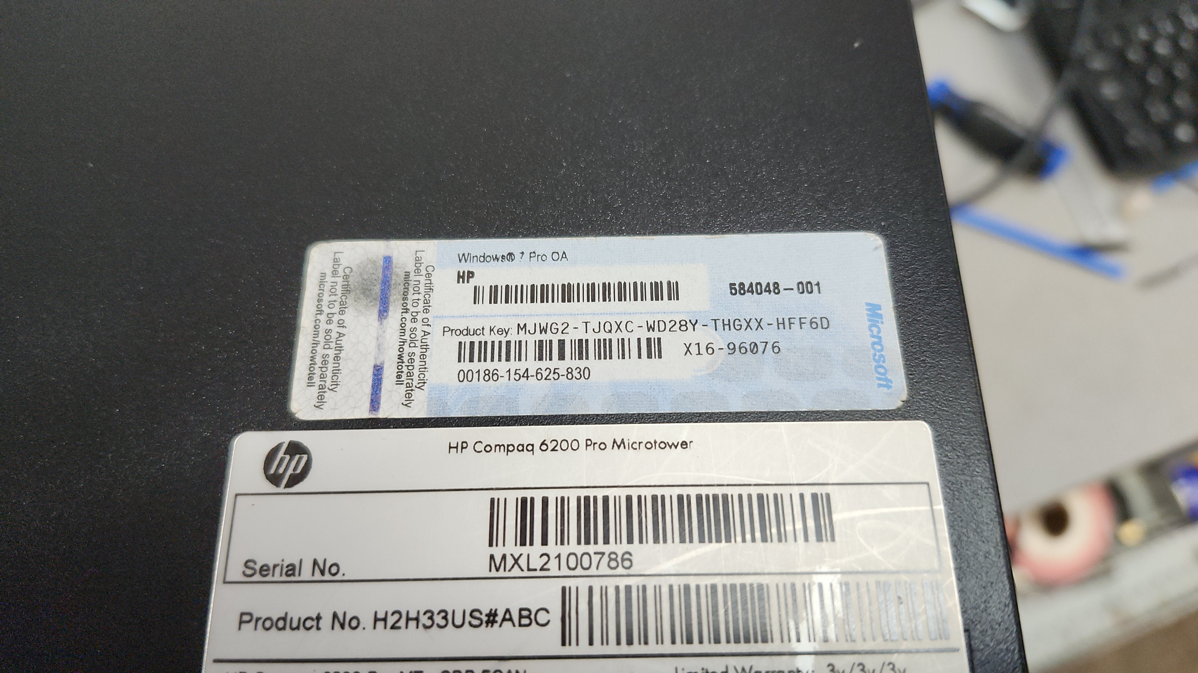 *HP COMPAQ 6200 PRO MT CORE i5 2400