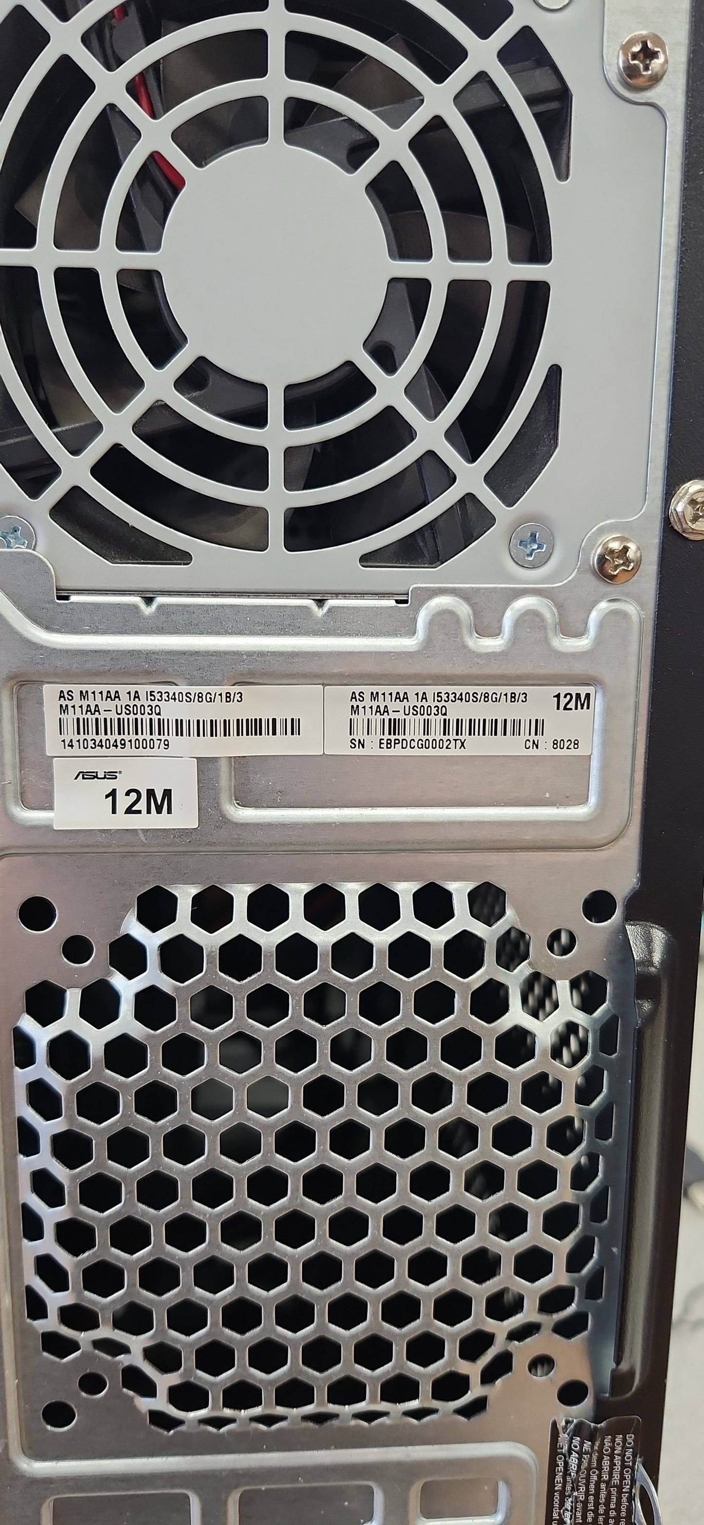 *ASUS CM6630 CORE i5 3340S