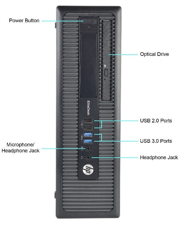 🖥️ HP ELITEDESK 800 G1 USDT Intel Core i5-4590S • 8 Go DDR3L • SSD 180 Go • Wi-Fi • Windows 11 Pro