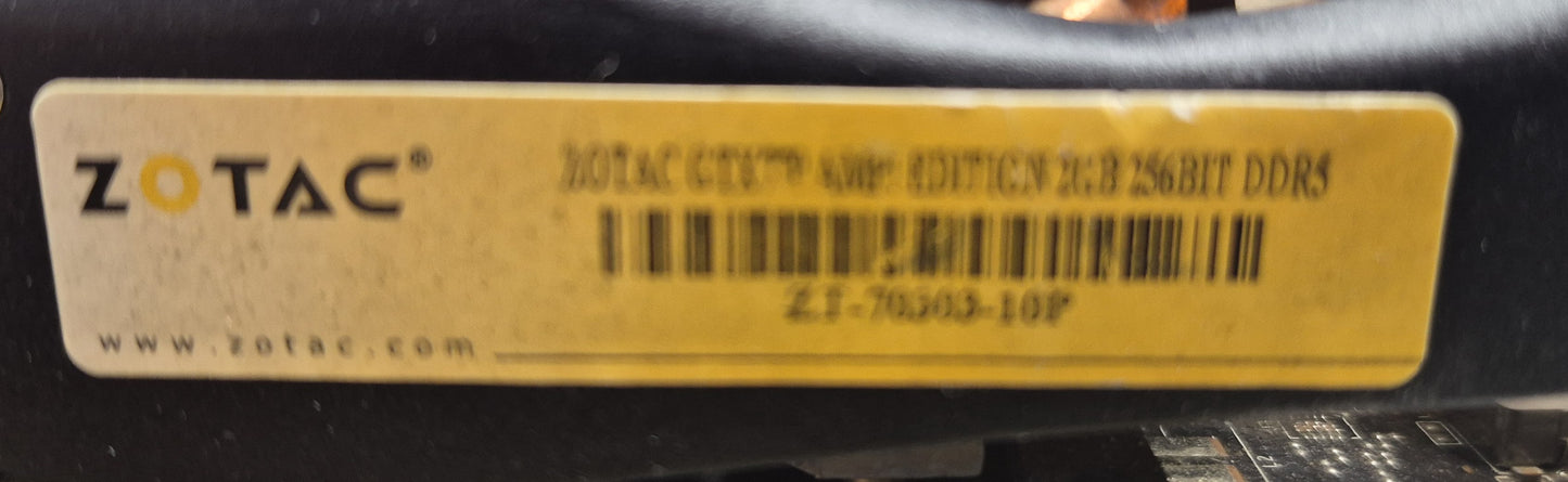 ZOTAC NVIDIA GeForce GTX 770 — 2 Go GDDR5 — PCIe x16 — 2x DVI / HDMI / DisplayPort