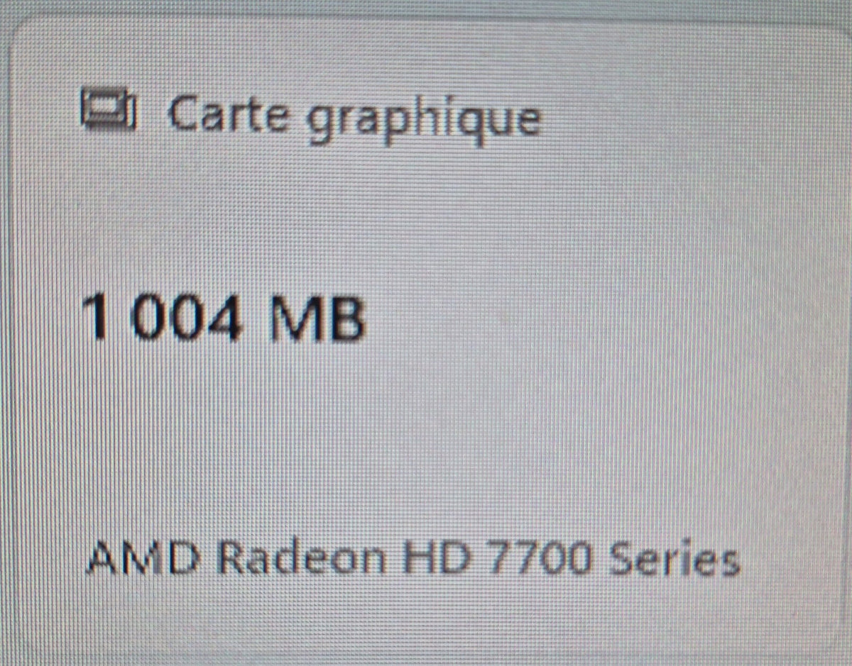 MSI AMD Radeon HD 7770 — 1004 MB GDDR5 confirmé Windows