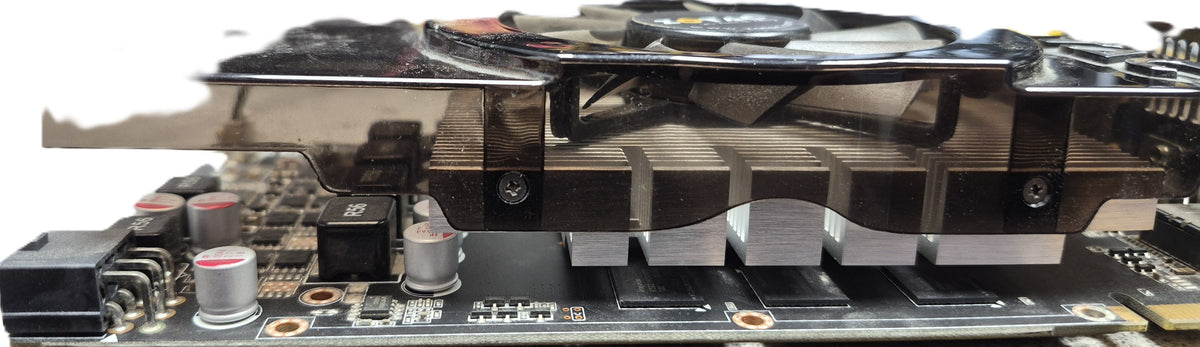 ZOTAC GeForce GTS 450 — dos PCB avec étiquette modèle GTS450 1GB 128BIT DDR5