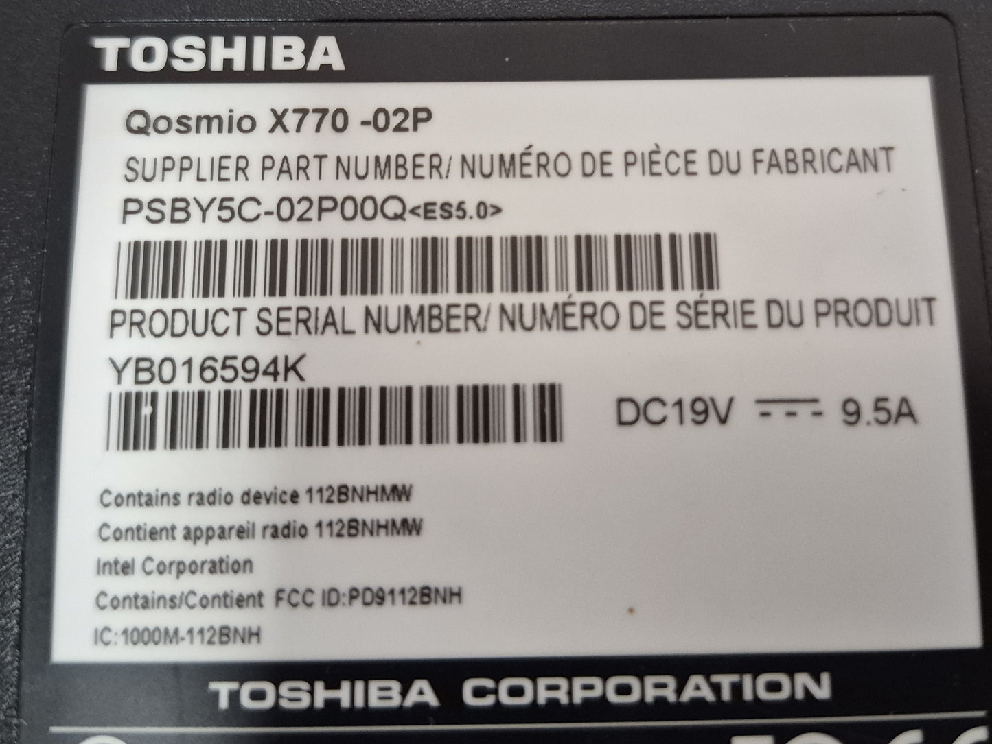 Toshiba Qosmio X770 – Core i7-2670QM | 8 Go | 256 Go SSD | 17.3" FHD | GTX 560M | Win 11