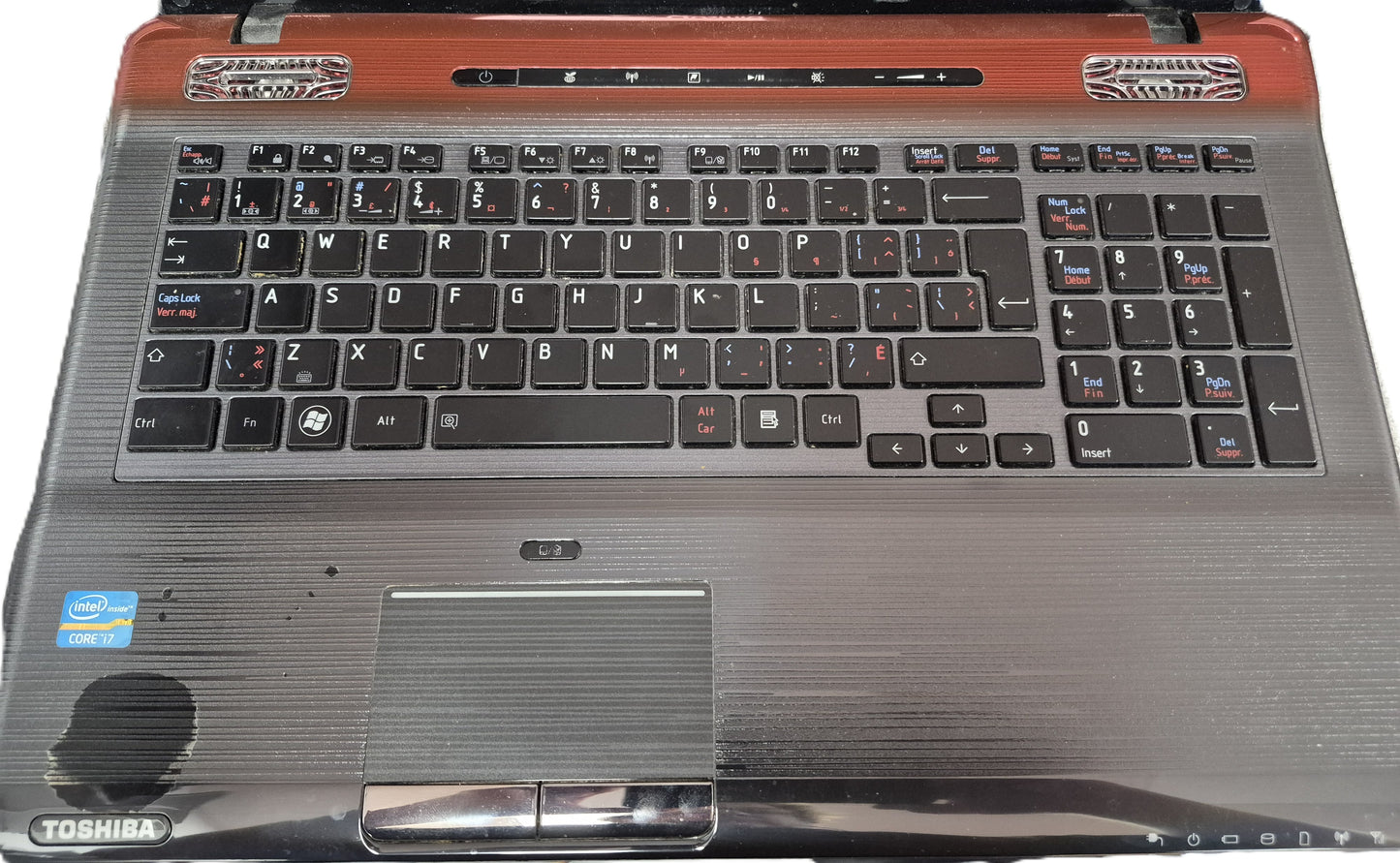 Toshiba Qosmio X770 – Core i7-2670QM | 8 Go | 256 Go SSD | 17.3" FHD | GTX 560M | Win 11