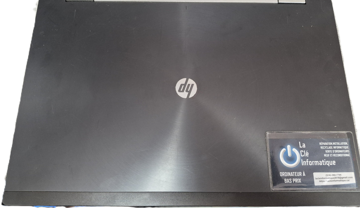 HP EliteBook 8560w – Core i7-2640M | 8 Go | 128 Go SSD | 15.6" FHD | Quadro 1000M | Win 11