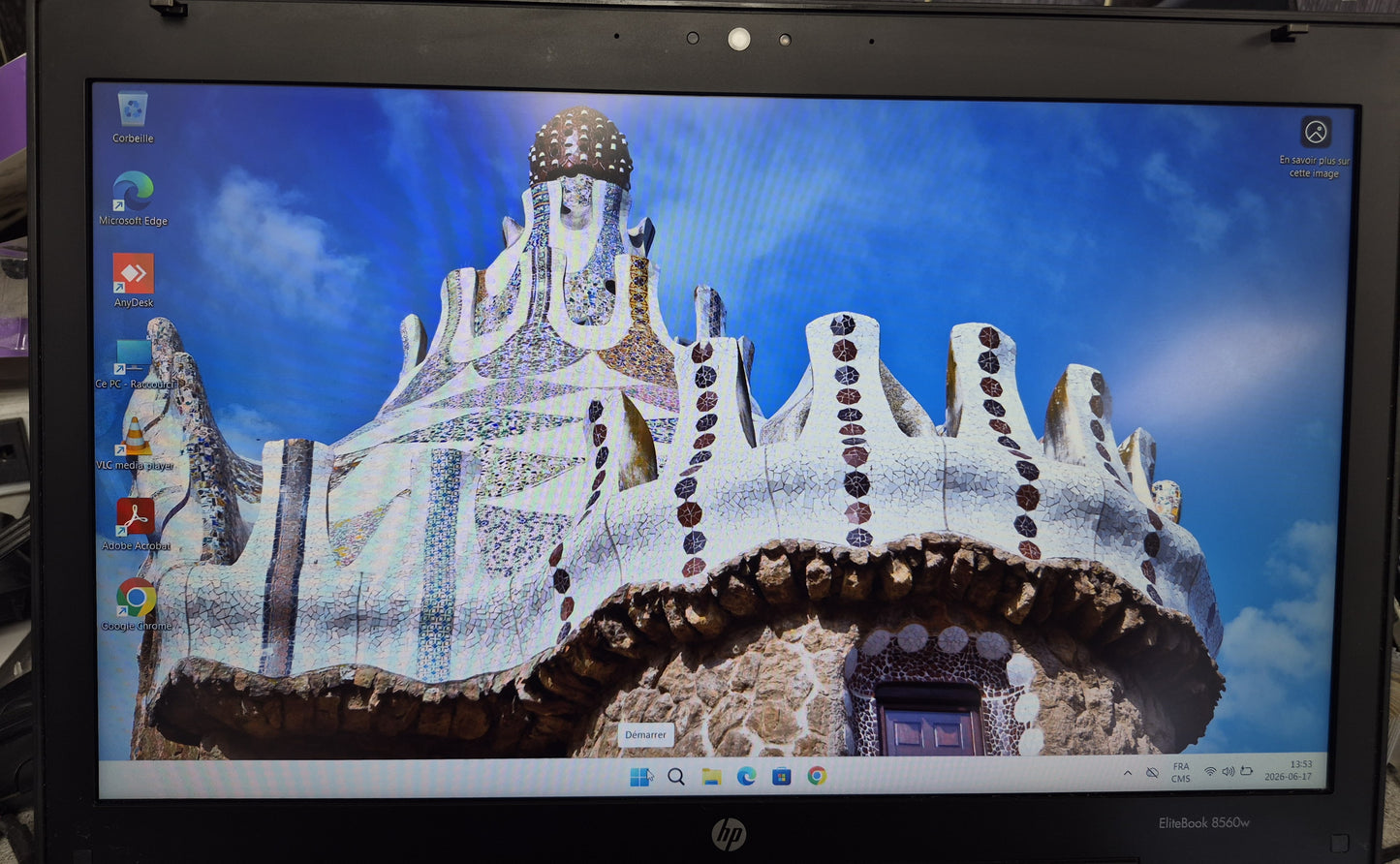 HP EliteBook 8560w – Core i7-2640M | 8 Go | 128 Go SSD | 15.6" FHD | Quadro 1000M | Win 11
