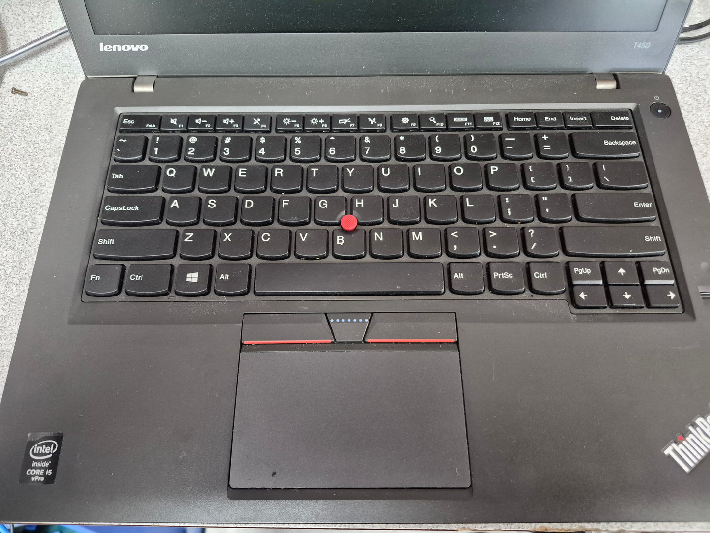 Lenovo ThinkPad T450 – Core i5-4300U | 8 Go DDR3L | 128 Go SSD | 14" HD | Win 11 Pro