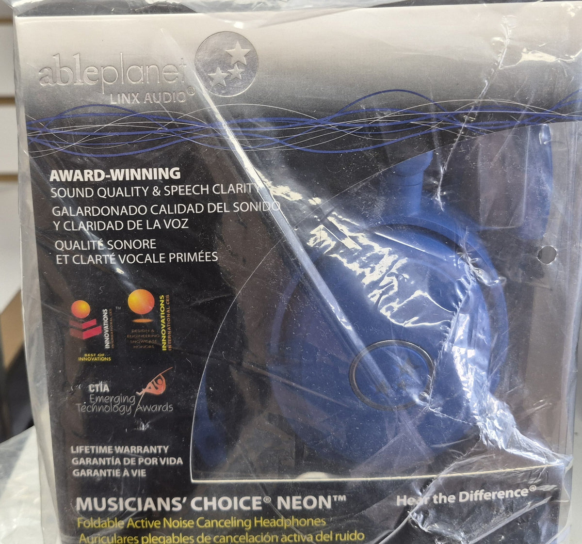 Able Planet Musicians' Choice NEON — Bleu Marine — NEUF boîte d'origine scéllée