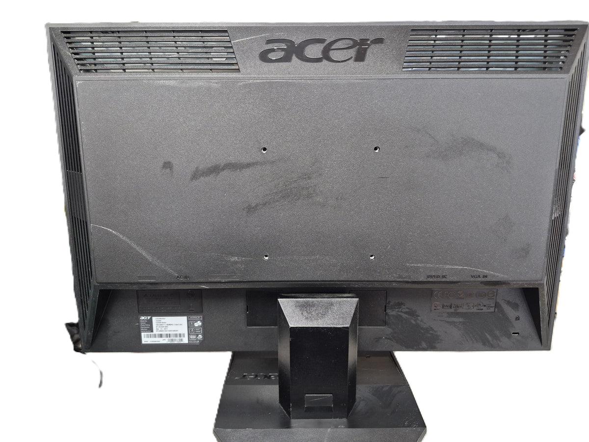 Acer V223W - vue arrière avec marques d'usage Grade B