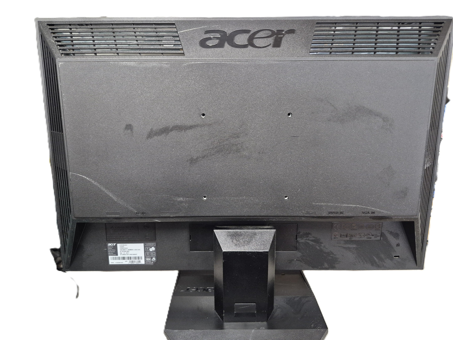 Acer V223W — Moniteur LCD 22" Widescreen | DVI-D + VGA | Reconditionné