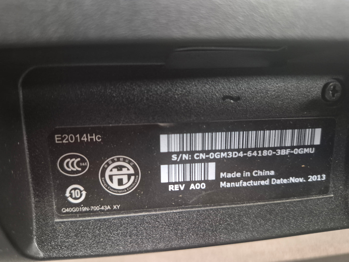 Dell E2014Hc — Moniteur LCD 20" | VGA + DVI | Reconditionné