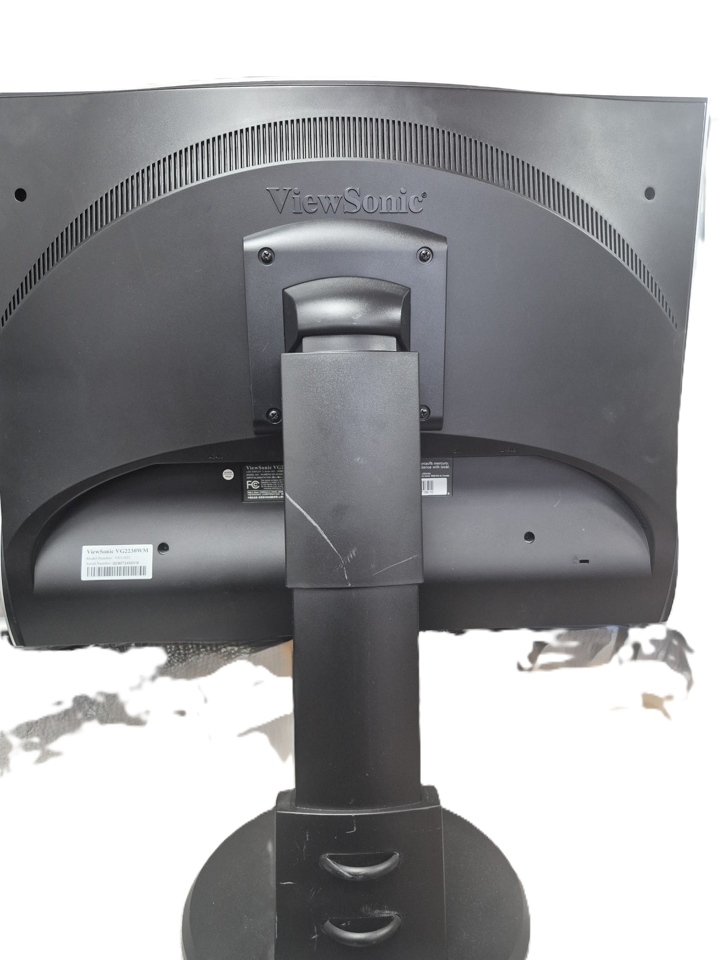 ViewSonic VG2230WM - Dos du moniteur