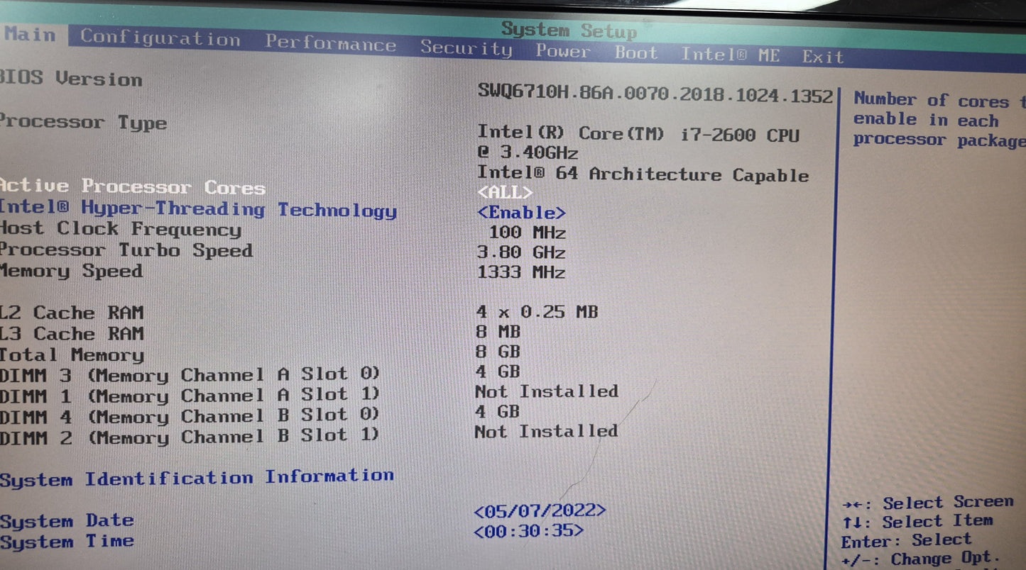 Tour Ciara — intérieur carte mère Intel DQ67SW