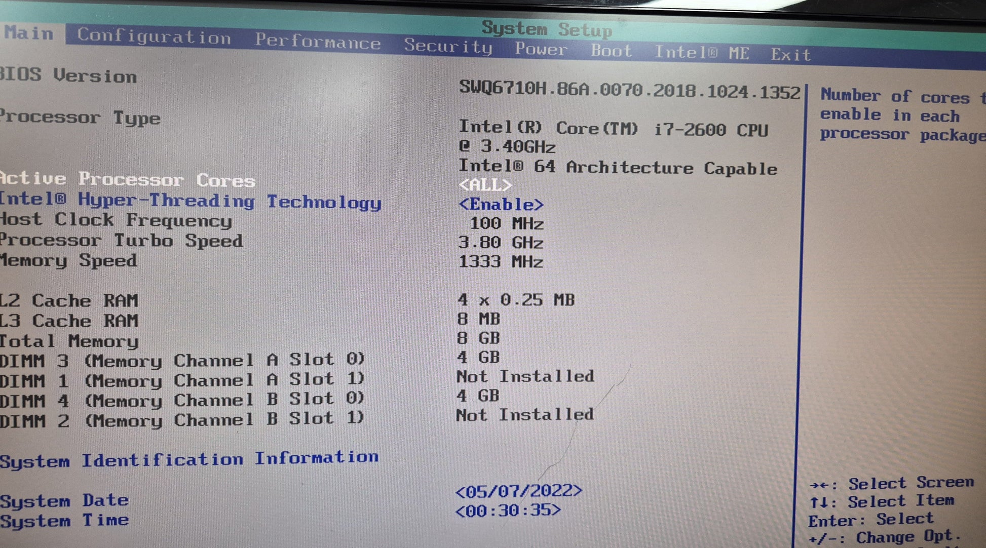 Tour Ciara — intérieur carte mère Intel DQ67SW
