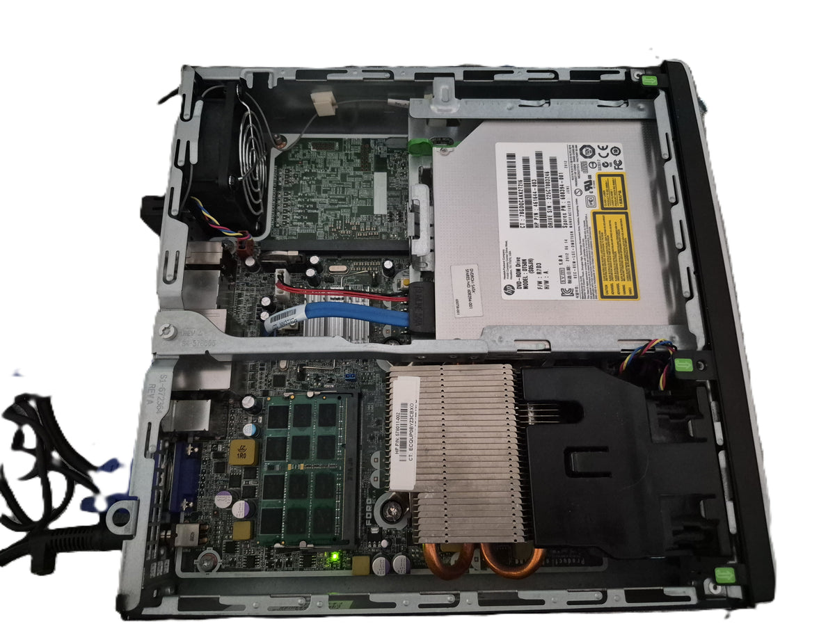 HP Compaq Elite 8300 USDT — ports arrière : USB 3.0, DisplayPort, VGA, Ethernet, PS/2