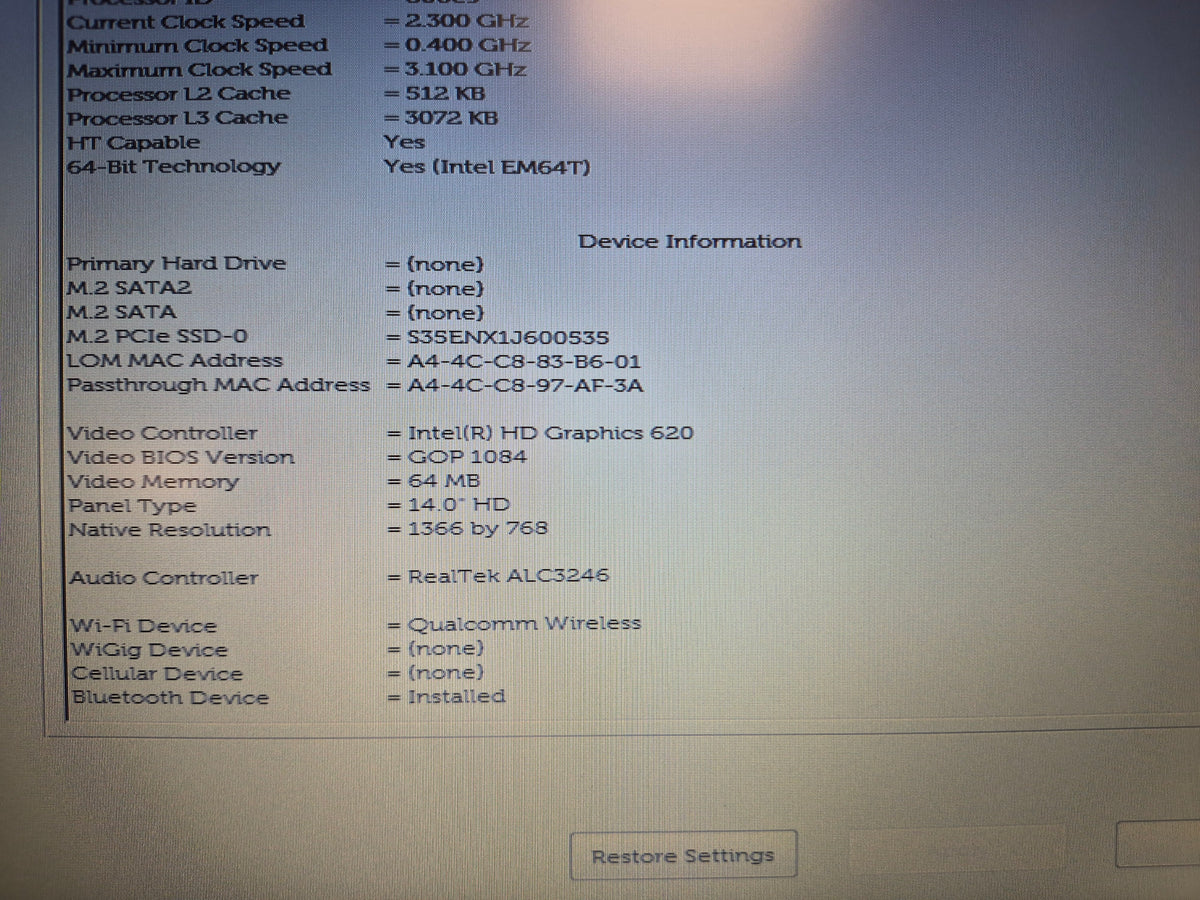 Dell Latitude 5480 — Intel Core i5-7200U — 8 Go DDR4 — 256 Go NVMe — Écran 14" HD — Win 11 Pro