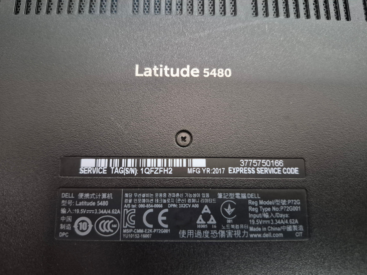 Dell Latitude 5480 — Core i5 6200U • 8 Go DDR4 • NVMe 256 Go • 14" HD • Batterie ~1 h — Reconditionné