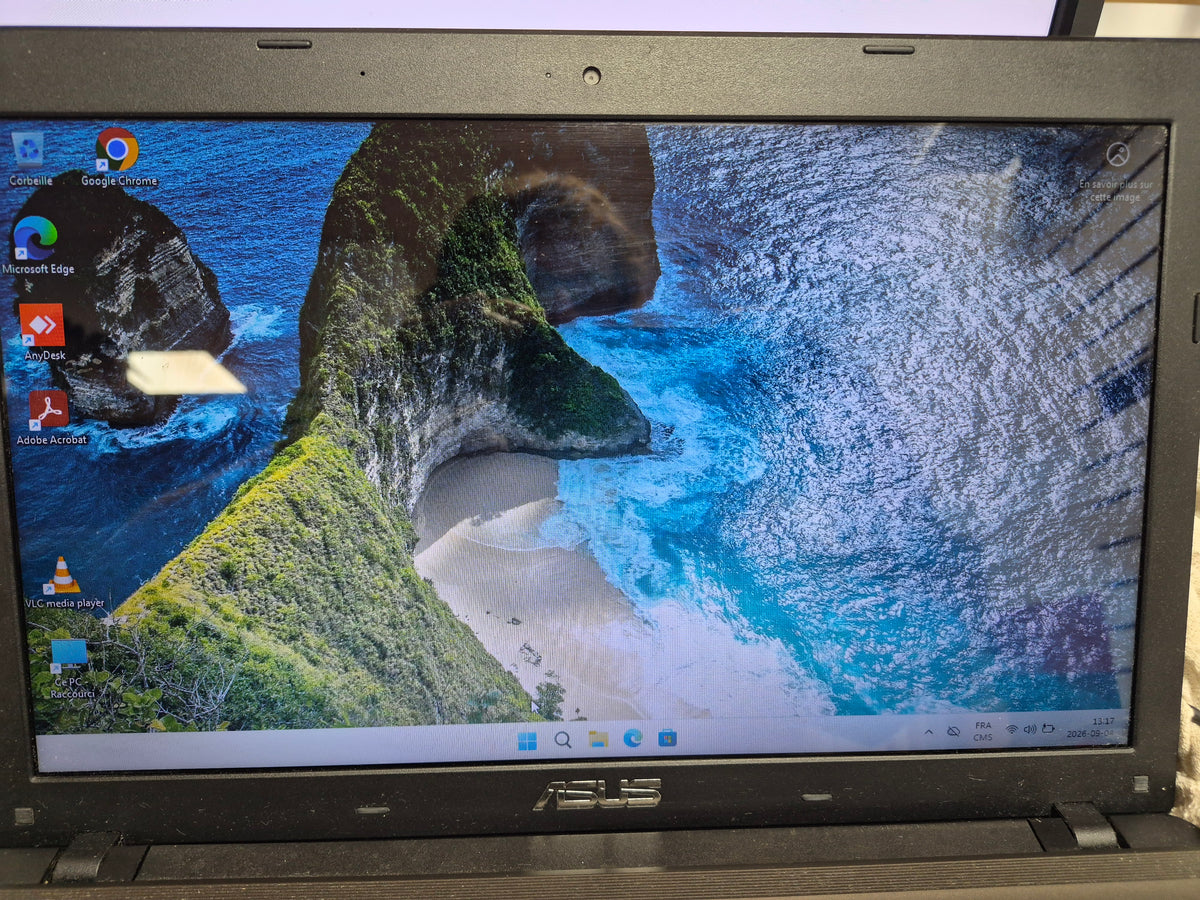 ASUS R500A — Core i7 3630QM • 8 Go DDR3 • SSD 256 Go • 15,6" HD • Graveur DVD • Batterie non fonctionnelle — Reconditionné