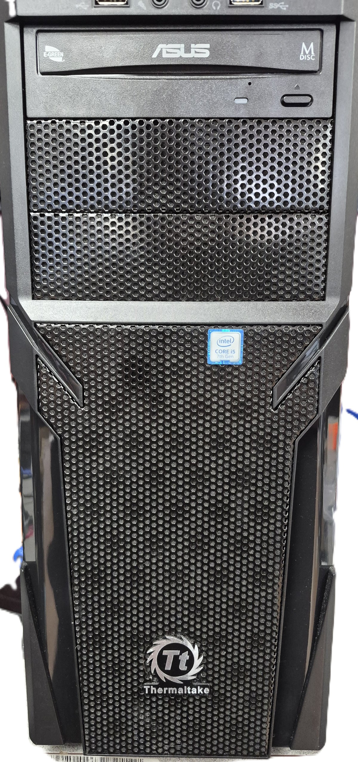 Tour Thermaltake — carte mère ASUS PRIME B250M-C, Core i5-7400, 8 Go DDR4, SSD 256 Go, Windows 11 Pro