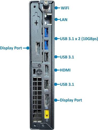 Lenovo ThinkCentre M720q Tiny — Core i5-8400T | 8 Go DDR4 | 256 Go NVMe M.2 | Windows 11 Pro