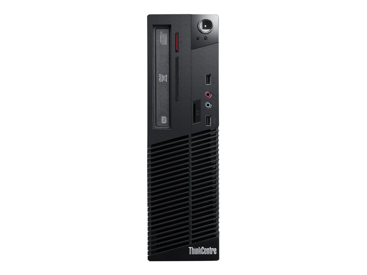 Lenovo ThinkCentre M73 SFF — face avant avec graveur DVD et ports USB façade