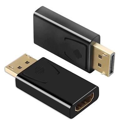 Adaptateur DisplayPort vers HDMI — lot de 2 unités, vue côté HDMI femelle