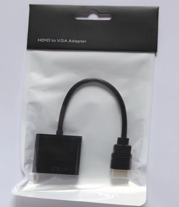 Adaptateur HDMI vers VGA avec audio — emballage d'origine neuf