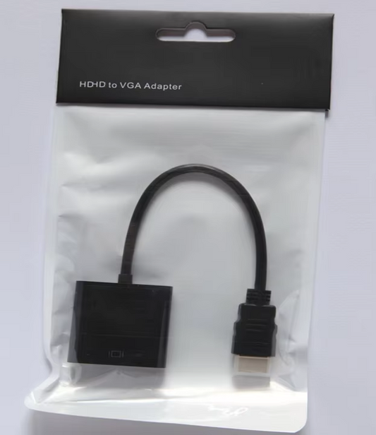 Adaptateur HDMI vers VGA avec audio — emballage d'origine neuf
