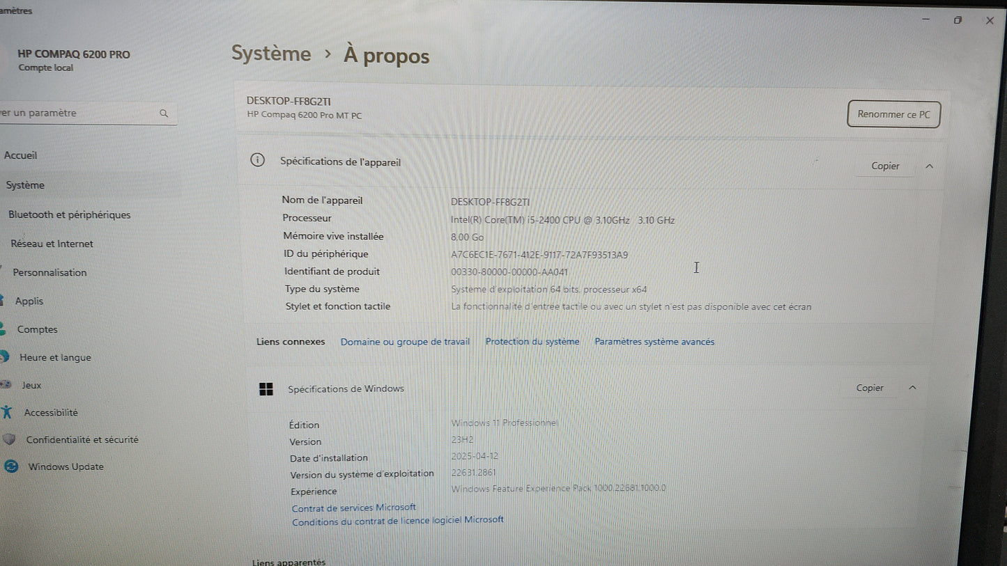 *HP COMPAQ 6200 PRO MT CORE i5 2400