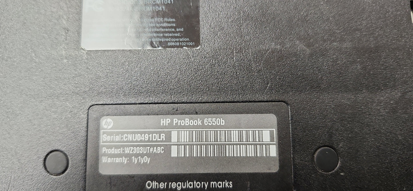 *HP PROBOOK 6550B CORE i5 M460