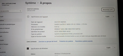 *DELL LATITUDE E7440 CORE i7 4600U