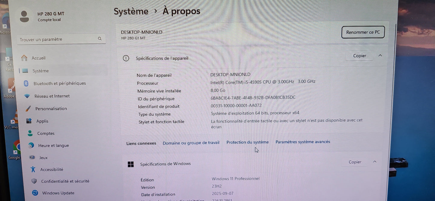 *HP 280 G1 MT BUSINESS CORE i5 4590S