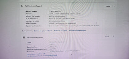 *PC DE BUREAU HP COMPAQ 4300 PRO SFF CORE i5 3570S