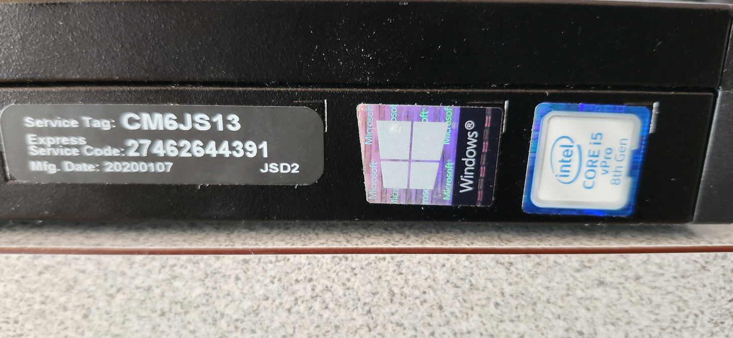 *Dell OptiPlex 7070 Micro CORE i5 8500