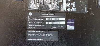 *PC DE BUREAU HP PRODESK G4 CORE i5 7500 SFF