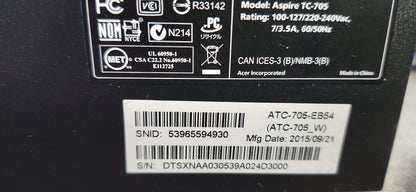 *ACER ASPIRE TC 7500 CORE i7 4790