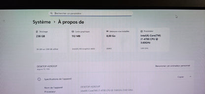 *ACER ASPIRE TC 7500 CORE i7 4790