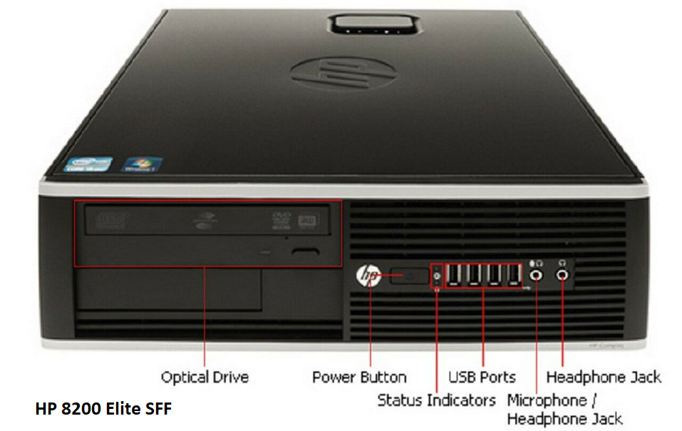 HP Compaq 8200 Elite SFF - Vue avant