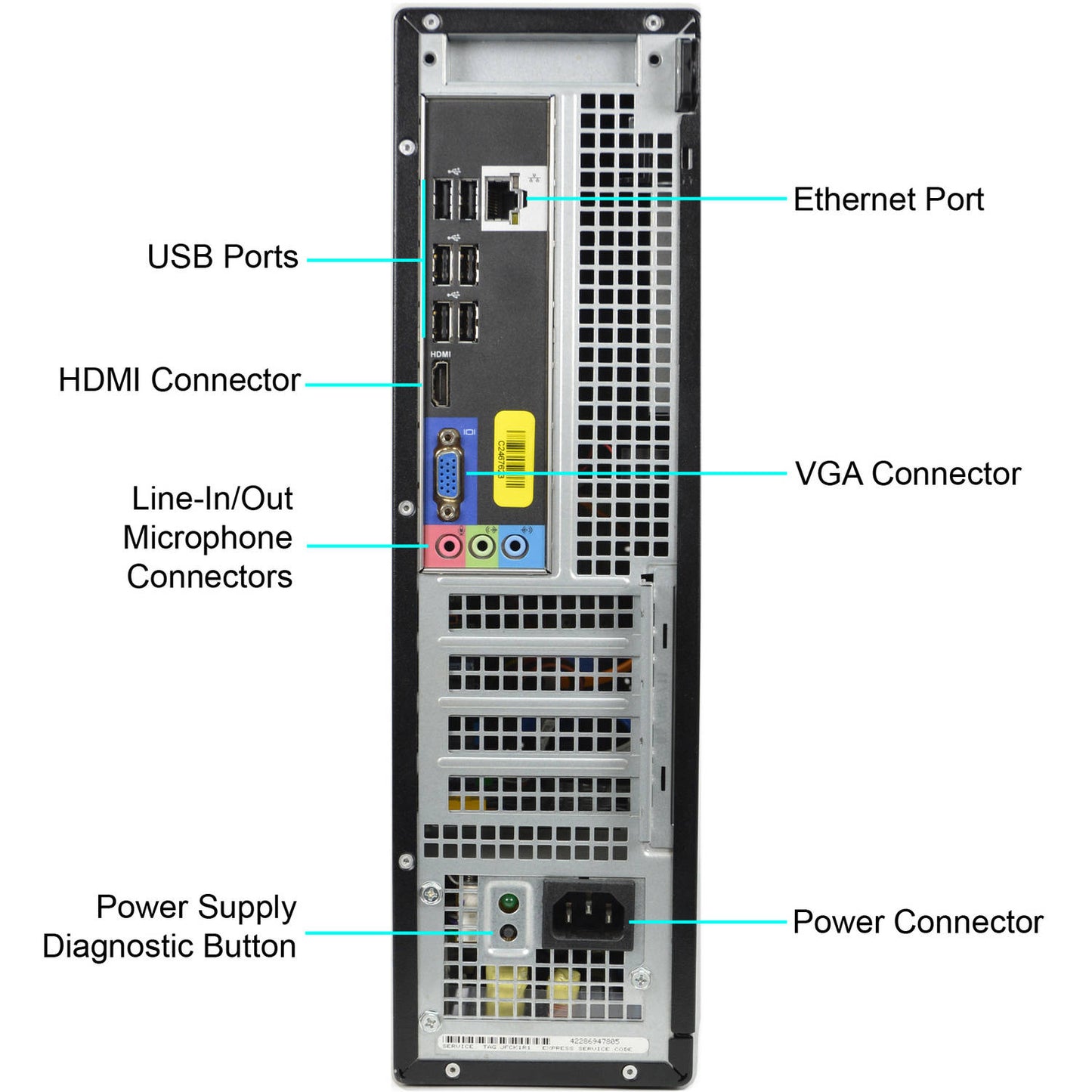 PC de Bureau Dell OptiPlex 390 — Core i3-2120 | 8 Go DDR3 | 128 Go SSD | Win 11 Pro | VGA & HDMI