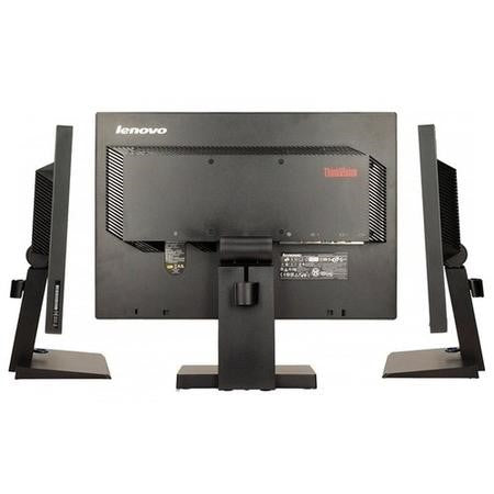Écran Lenovo ThinkVision LT1952 19" — vue arrière avec triple connectivité VGA + DVI + DisplayPort