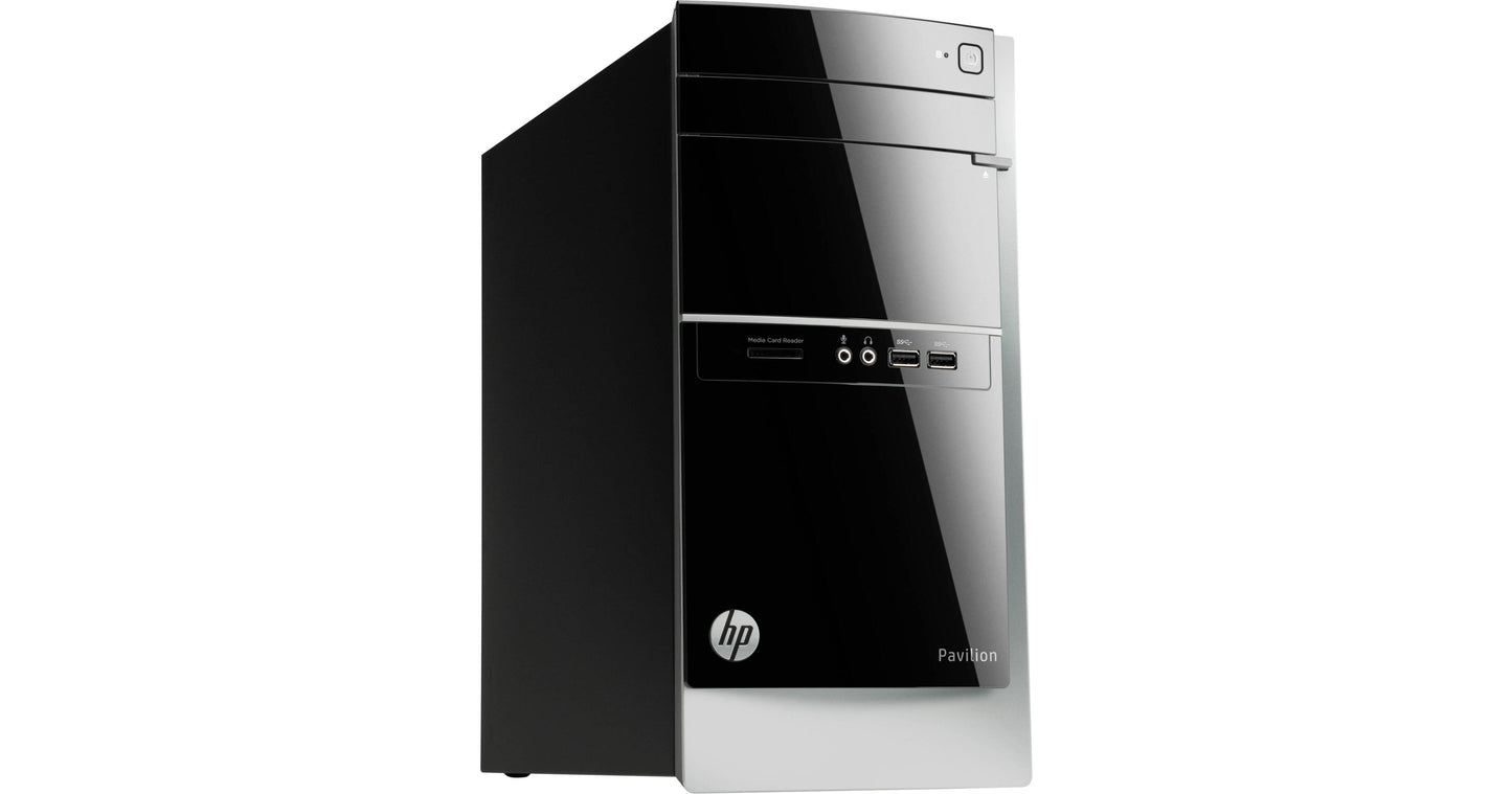 HP Pavilion 500-018 – AMD A10-5700 | 8 GB DDR3 | 256 GB SSD | AMD Radeon HD 8470 1 GB | Windows 11 | Keyboard & Mouse included