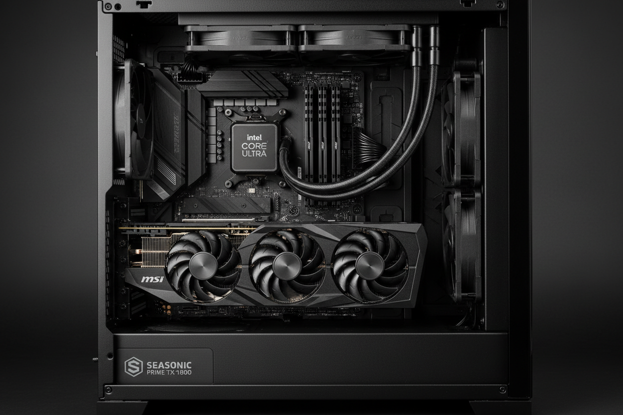 Processeur Intel Core Ultra et composants