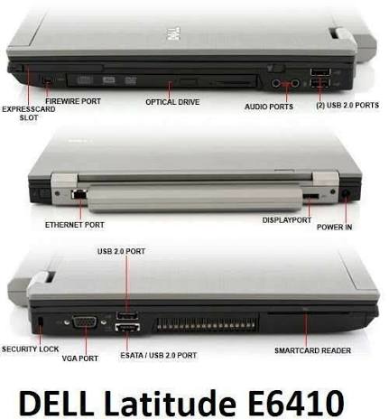 Dell Latitude E6410 – vue ouverte clavier